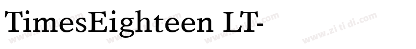 TimesEighteen LT字体转换
